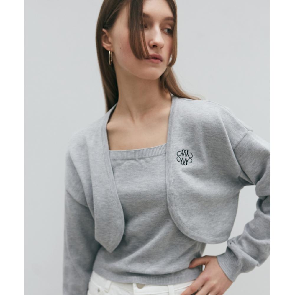 

NICKNICOLE NNC БОЛЕРО КАРДИГАН UPGRAY