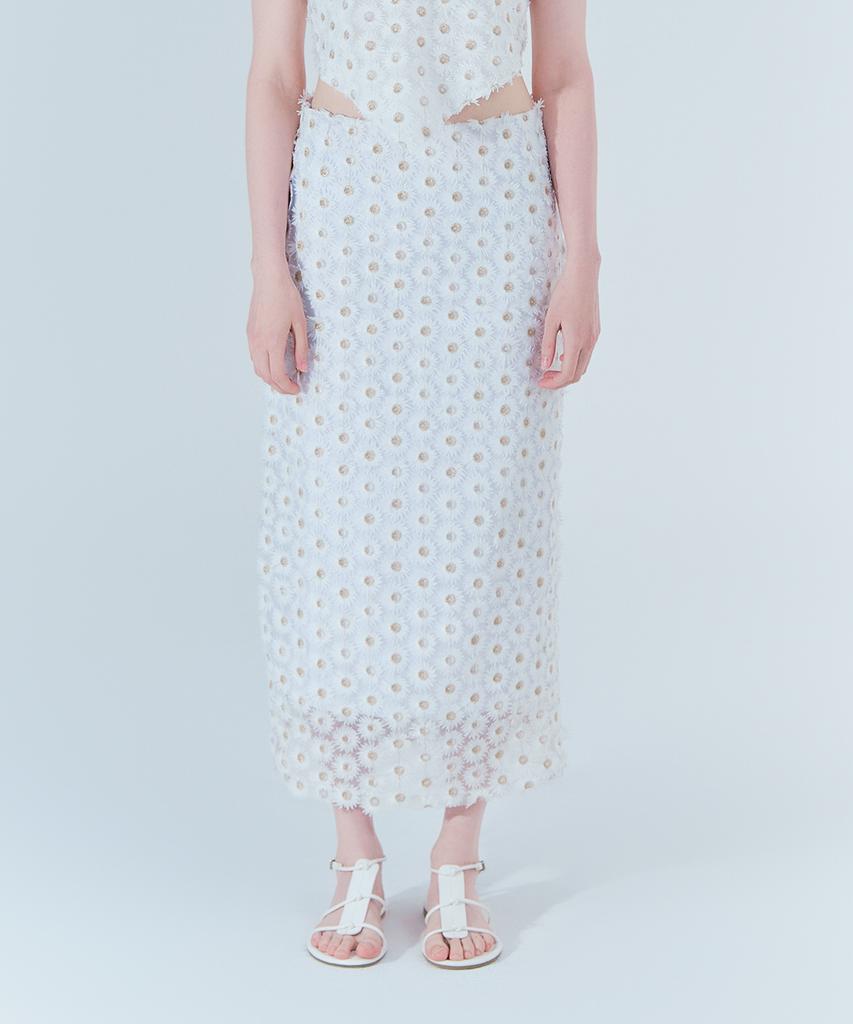 WEREVE Floral Skirt (Summer)_White