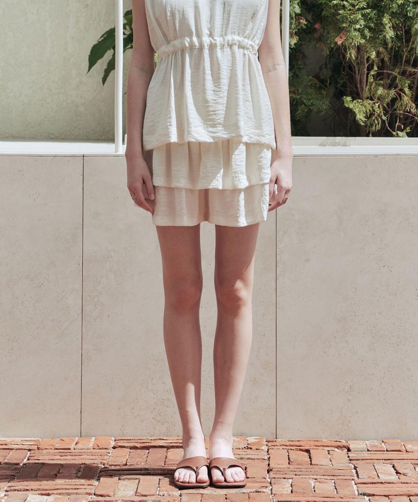 Zero Street Layered Pants Skirt / Ivory