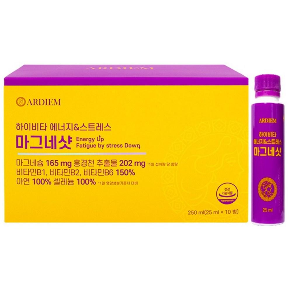 Ardiem Hyvita Energy & Stress Magneshot European Liquid Magnesium Gluconate 10p 1 Box 250ml