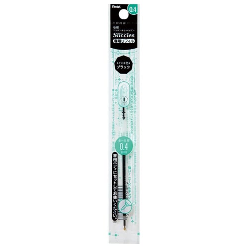 Pentel Ballpoint Pen Refill Slitches XBGRN4A Set of 10 Black