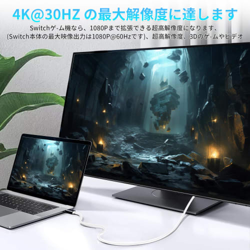 [2024 New Arrival] Switch Dock, Genuine Direct TV Output HDMI Type-C Switch 4K & 1080 Resolution/HDMI Conversion/Type C PD Charging/Direct TV Output M