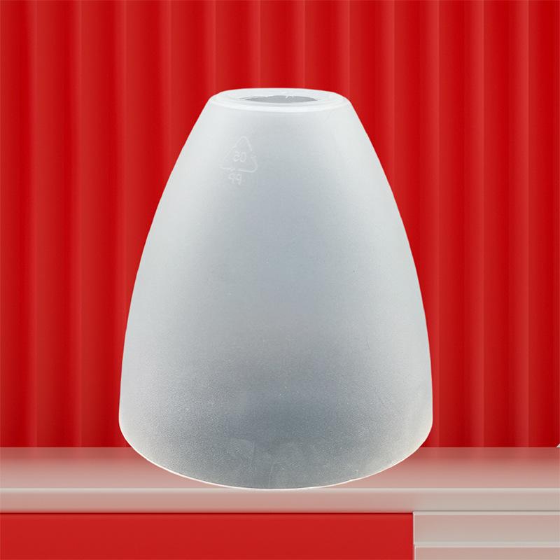 1Pcs E27 Plastic Lampshade Pp Circular Long Tube Conical Shape E14 Bulb Cover White Acrylic Lamp Shade For Diy Art Lighting