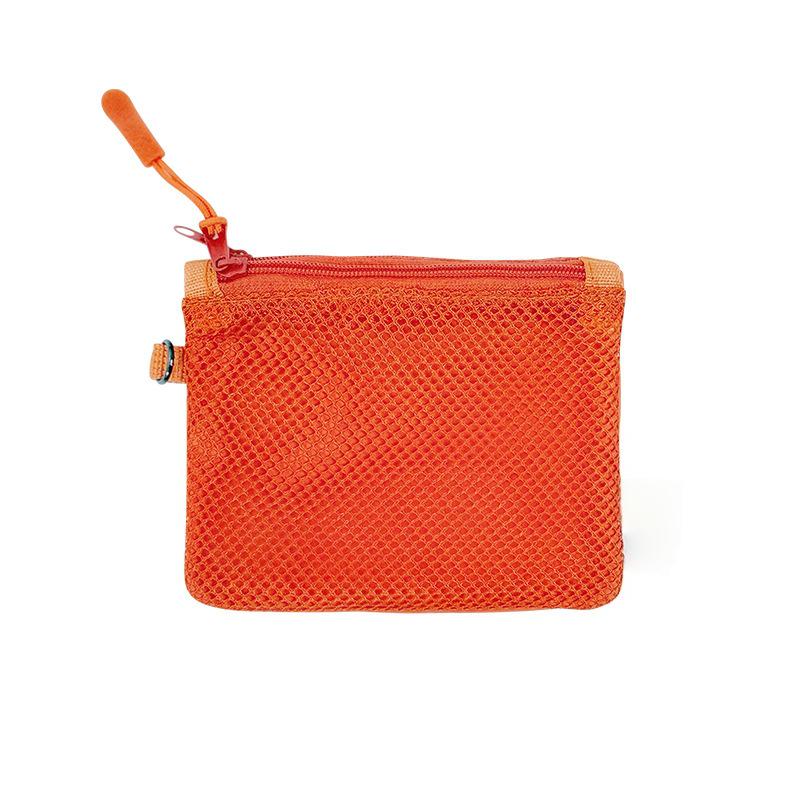 Portable Japanese-Style Double Zipper Mesh Storage Bag for Home and Travel