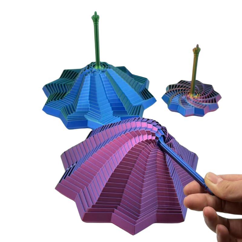 Gwiazdka Fidget 3D, Transformowalna Zabawka na Stres na Palce z Uchwytem Pokrętłowym Dla Dorosłych i Dzieci, 11 cm