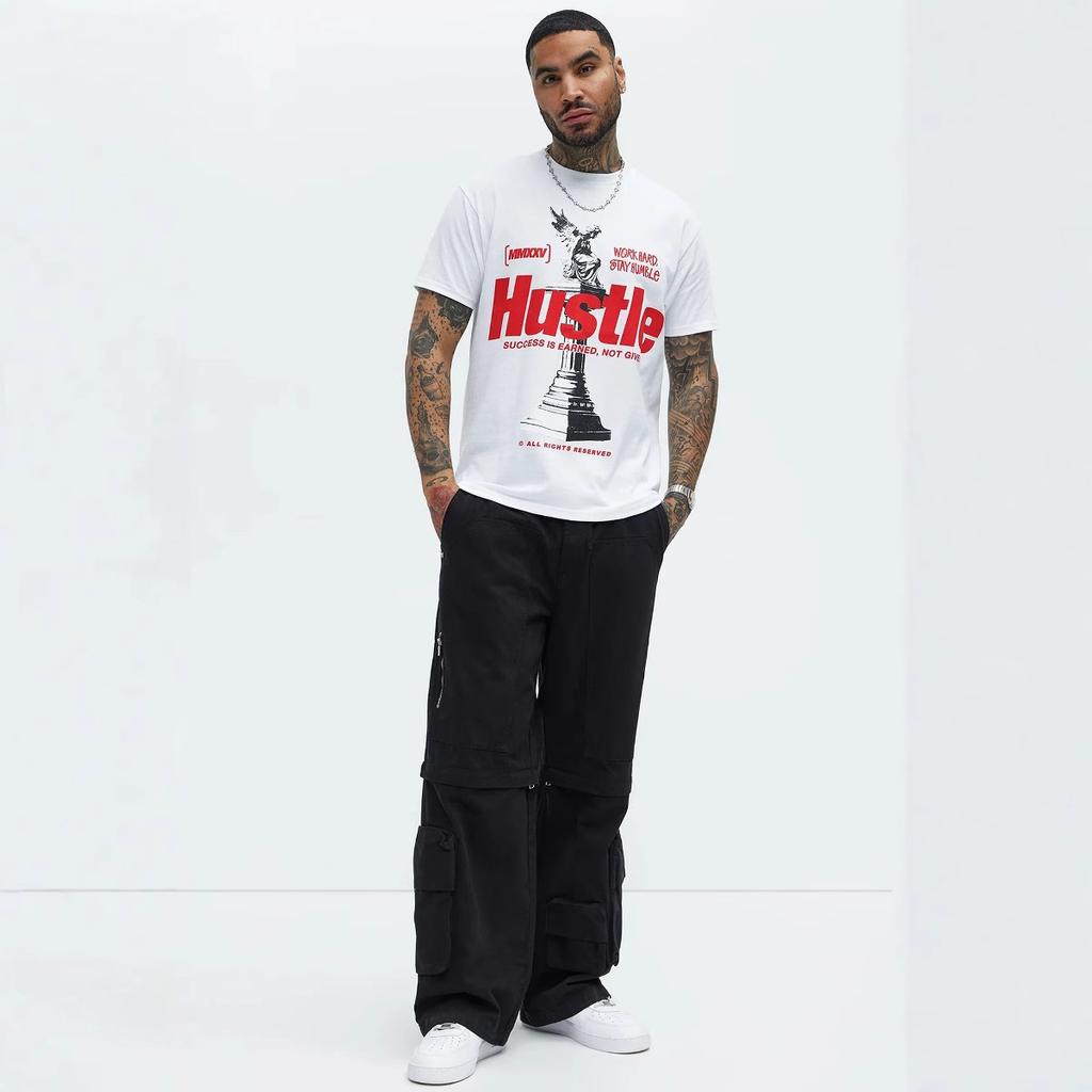 Summer New Trendy Clothes Go Out Men's Casual Short-sleeved T-shirt