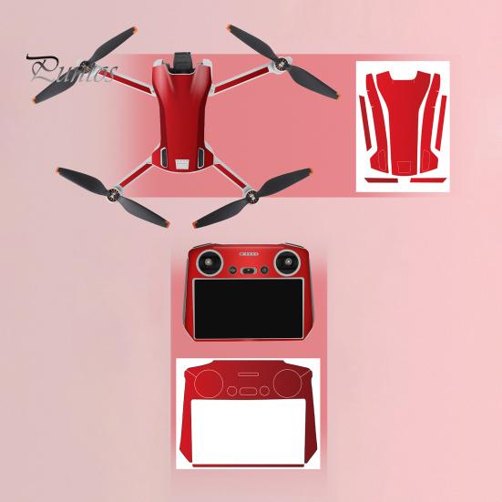 Practical Tear Without Leaving Glue Cool Patterns Drone Protective Decal Remote Control Stickers Drone Protector Flat Scratch Resistant