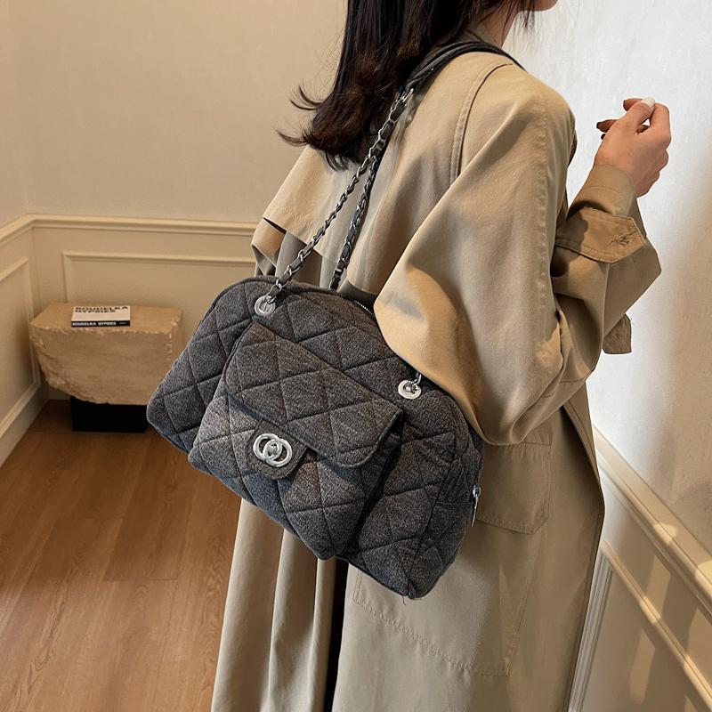 Damen Unterarm-Kettentasche Große Kapazität Leichte Tragetasche