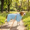 Thin Breathable Dog Wave Point Jumpsuit Quick Drying Comfortable Dog Cooling Clothes Lightweight Dog Four Leg Clothes Travel