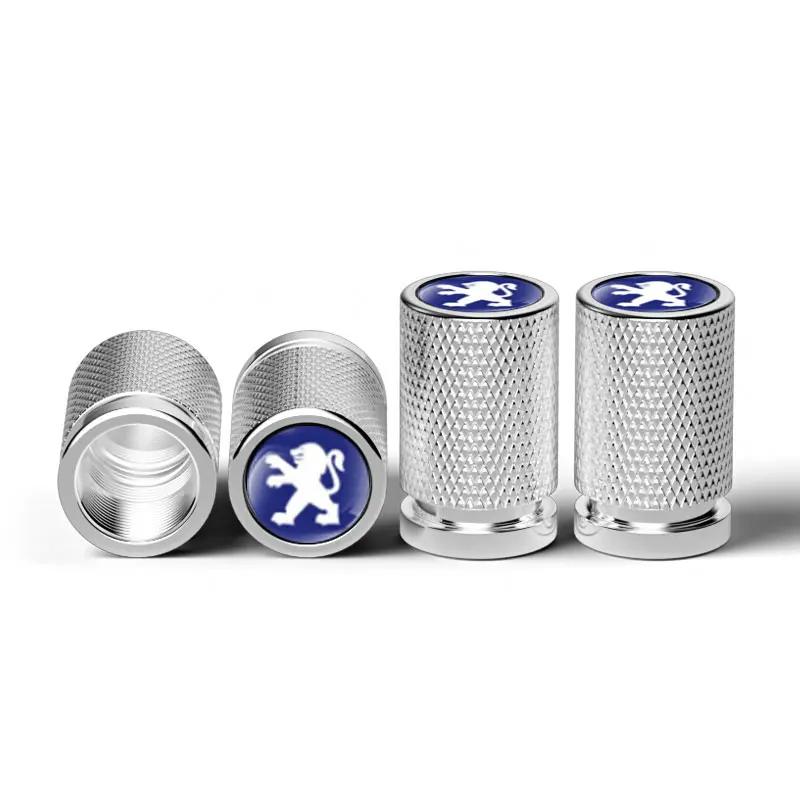 4pcs Car Wheel Tire Valve Caps Stem Covers for Peugeot 306 307 308 2008 m 3008 4008 508 406 407 408 206 207 208 208XS Decoration