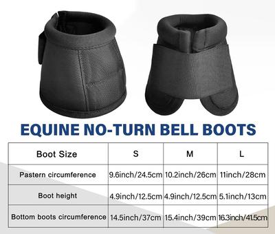 Équipements d'équitation Protège-pieds de cheval Bottes pour chevaux Protège-poignets de sabot Équipement équestre Tissu Oxford Durable 1 Paire