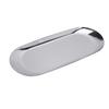 Oval Jewelry Tray Mirror Reflection Vacuum Plating Oval Decorative Tray Glossy   Oval Nail Storage Tray for Jewelry