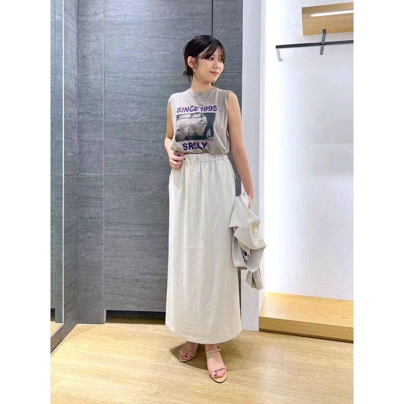 

Orders Exported to Japan Niche Noble Brand Pure Original 1.5W +24 Autumn New Elastic Waist Straight Split Vertical and Smooth Skirt Temperament Rice White Code 0