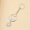 Delicate Sun/Moon Bag Charm Versatile Key Holder Decorative Accessory Trendy Bag Pendant Metal Material for Daily Party