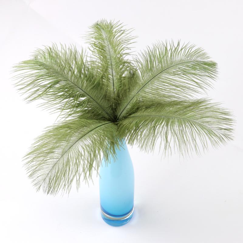 10 Pcs Colorful Ostrich Feather Wedding Table Centerpiece Decoration Plume Real Ostrich Feathers for Carnival Support 15-50 CM