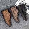 Men's Martin Boots New Microfiber Leather Boots Sports Trend Men's Shoes Large Size Handmade Men's Casual Shoes