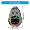 Portable Carbon Monoxide Detectors Meter with Loud Alarm for Outdoor Travel Multifunction Rechargeable CO Meter Monitors