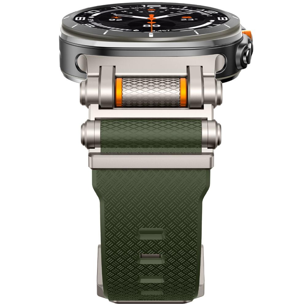 Gumový sportovní řemínek pro Samsung Galaxy Watch 7 Ultra 47mm Silikonový náramek pro Galaxy Watch Ultra 47mm Náhradní příslušenství