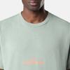 Stone Island Logo Round Neck Drop Shoulder Short Sleeve T-Shirt Men T-Shirts Gray-Green K1S1521002-RCS0137-V0055