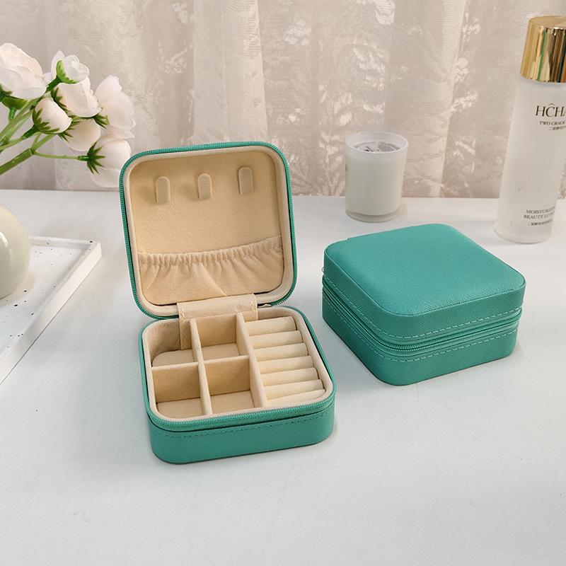 Simple ins jewelry storage box travel creative mini portable stud earrings necklace box ring jewelry packaging box