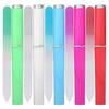 5Pcs Glass Nail File with Case Double Sided Etched Surface Files Professional Glass File Stocking Stuffers For Women