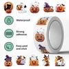 Halloween Pumpkin Stickers 500 Pieces Festive Envelope Seals Halloween Envelope Stickers For Card Making Cookie Cupcake Baking