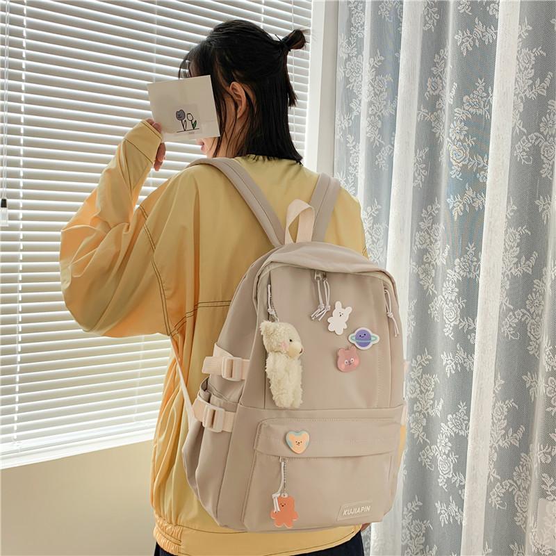 Schoolbag1011 school season new schoolbag Korean version Harajuku high school student bag junior high school student backpack women do not contain