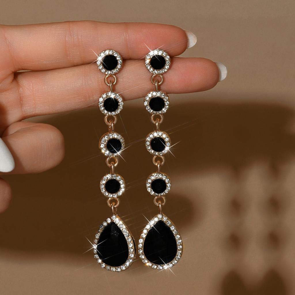 1 Paar einfache und süße tropfenförmige Ohrringe, geeignet für vielseitiges Reisen, als Schmuck für Bräute, Hochzeiten und Bankette
