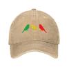 Custom Punk Katoen Ajax Bobs Baseballpet Mannen Vrouwen Verstelbaar Drie Kleine Vogels Papa Hoed Sport