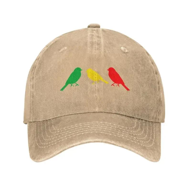 Custom Punk Katoen Ajax Bobs Baseballpet Mannen Vrouwen Verstelbaar Drie Kleine Vogels Papa Hoed Sport