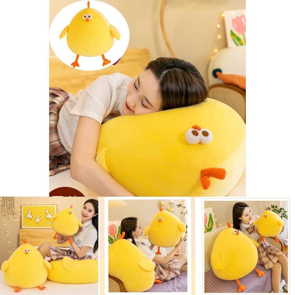 Miniso nadýchaný kuřecí plyšák polštář měkký a mazlivý společník pro všechny věkové kategorie