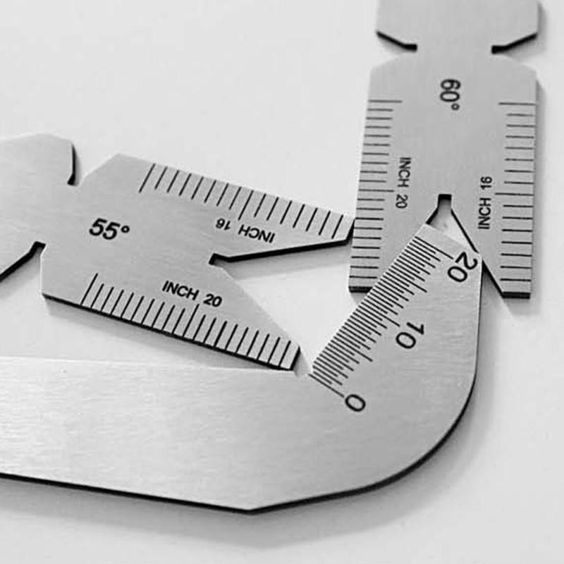 55/60 Degree Twist Drill Bit Angles Gages Grinding Center Gauges Sharping Tool StainlessSteel Measuring Tool