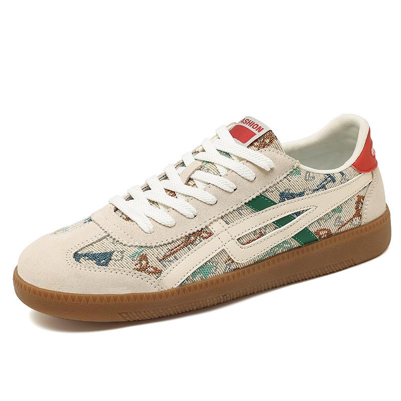 

Осенние подростковые туфли на шнуровке в стиле колор-блок, ретро-тренд, модные повседневные балетки, студенческие уличные низкие мужские туфли 39