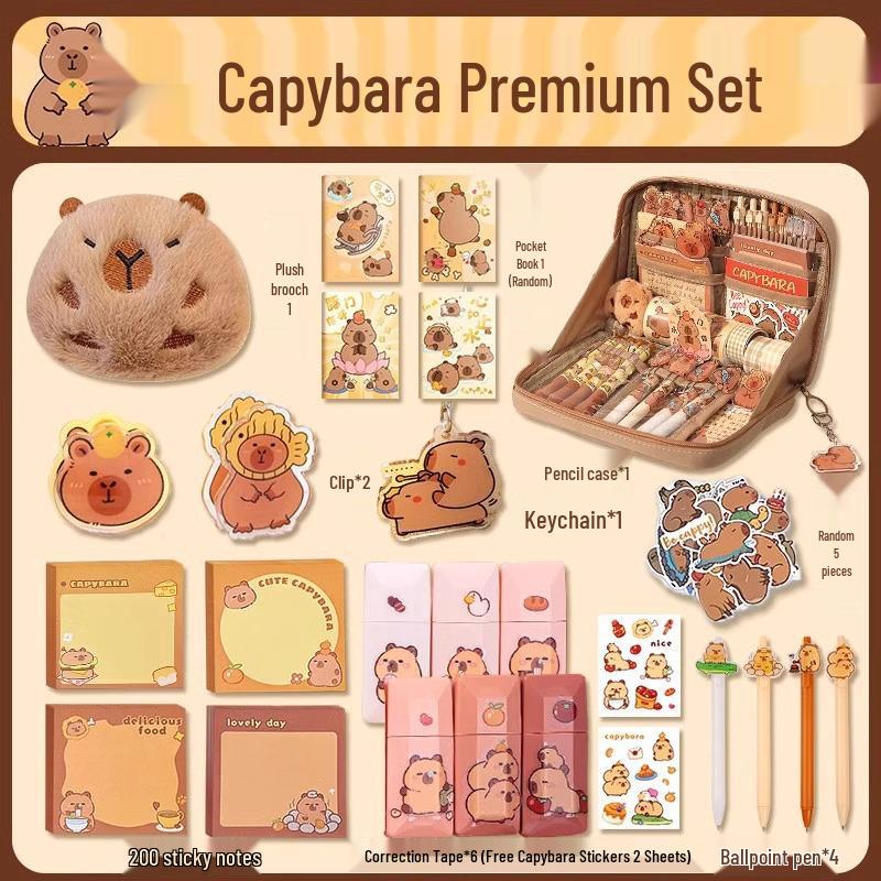 Capybara Large Capacity Pencil Case for Girls and Boys In Primary and Junior High School