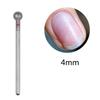2 Pieces 5mm Sphere Nail Grinding Tool Nail Drill Bit Manicure Accesories for Salon and Home Use for Smooth Nail Finish