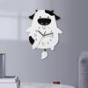 Cartoon Cow Acrylic Swinging Wall Clock - Silent Creative Decor