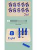 Montessori Sensory Math Learning Sticks & Color Matching Board