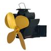 1PC Fireplace Fans Heat Powered Wood Stove Fan: E-Friendly, Quiet & Efficient Fireplace Fan Parts Aluminum Alloy 17.2x10x9.6cm