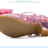 Prinzessin Lederschuhe für Mädchen Tanzschuhe Lässige Glitzer Kinder High Heel Mädchenschuhe Schmetterlingsknoten