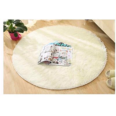 80cm Fluffy Rug Anti-Skid Shaggy Area Bedroom Carpet Floor Mat off White