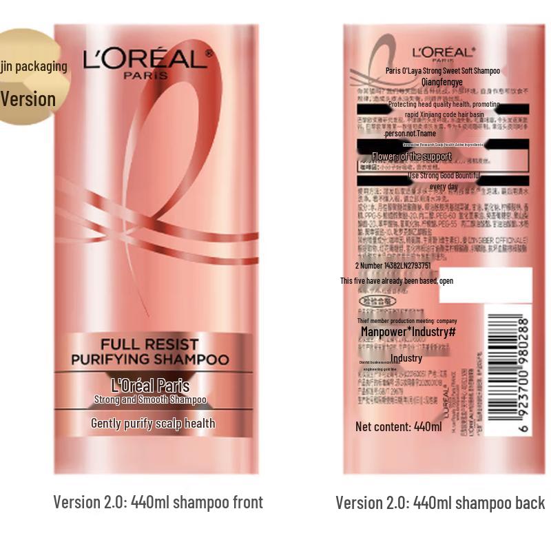 L'Oreal Strong & Smooth Anti-Breakage Ginger Shampoo