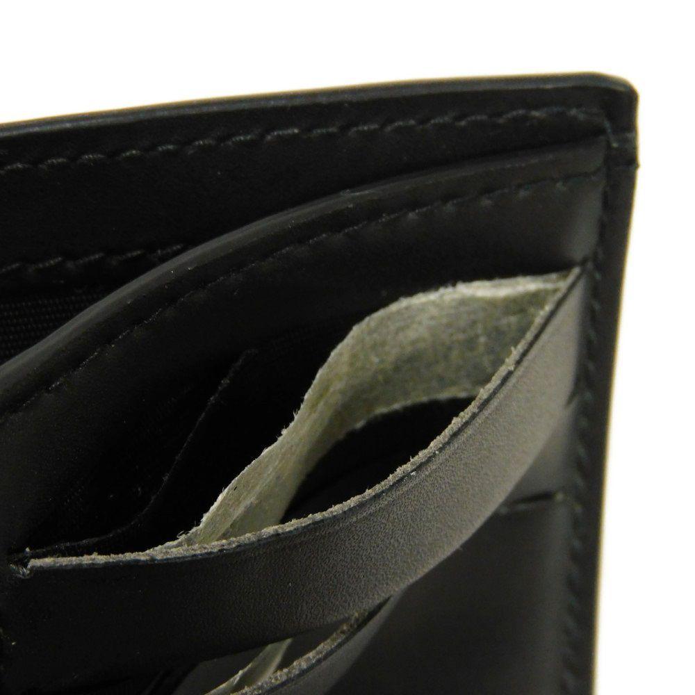 Used 8901 VLTN Logo Card Holder 2Y2P0576LVN 7946 Smooth Calfskin White Pass Case/Business Card Holder/Pass Case Black
