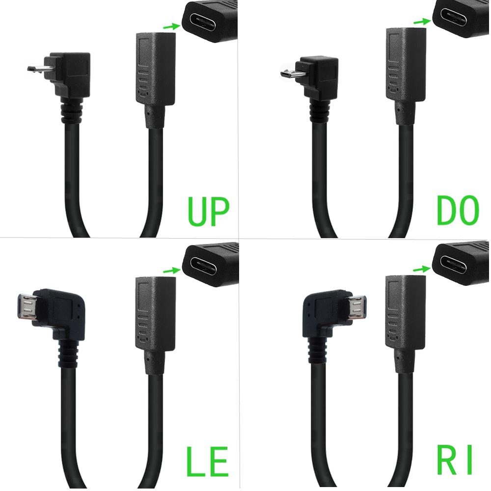 25CM USB Typ-c Buchse auf Micro USB Stecker OTG Anschluss Kabel Adapter Dropshipping