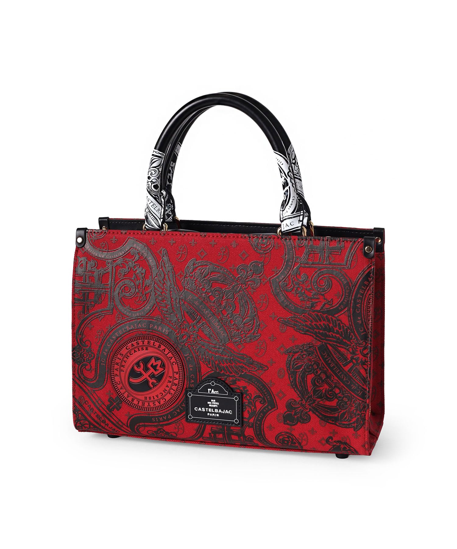 

Castelbajac Versa Tote Bag with Shoulder Strap, No. 67522, Red