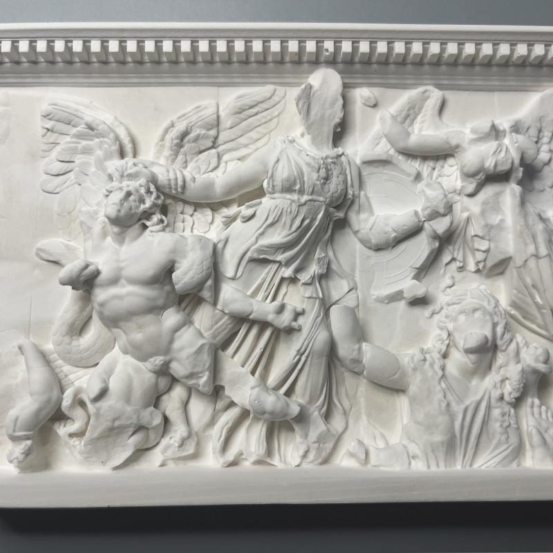 Ancient Greek Angels and Giants Relief Gypsum Sculpture Art Desktop Home Decoration Luxury Aesthetic Art Figurine Room Decor
