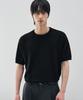 DRAW FIT Cooling Modal Half Round Knit [Black]
