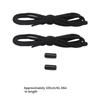Unisex Convenient Slip On Shoelace Accessories Elastic No Tie Shoe Laces with Metal Aglets for Commuting Sports Travel