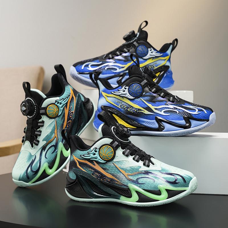Boys' sports shoes Boys' shoes 2025 new running mesh basketball shoes breathable medium and large children's boys non-slip