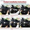38cm Four Seasons Car Steering Wheel Cover Elastic Round/D Shape Universal Steering Wheel Cover Non Slip Car Auto Accessories