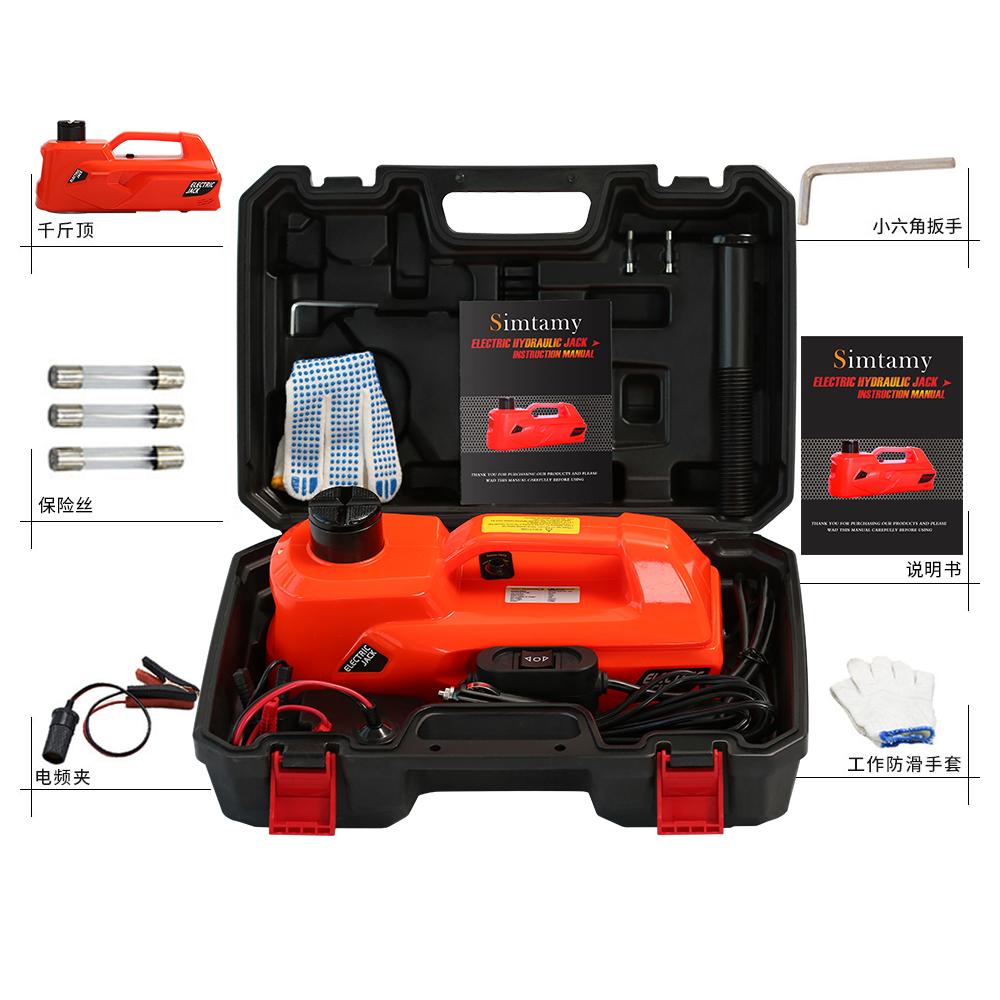 5T 12V Electric Car Jack 155-530mm High Lifting Car Jack Electric Hydraulic Jack for Sedan and SUV